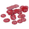 50PCS Durable Plastic Number Tags Lightweight Restaurant Queue Number Restaurant