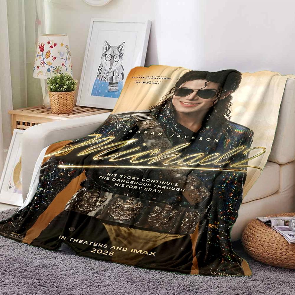 1Pc Michael Jackson'S Legacy Continues Blanket Soft Throw Blanket For Home Bedroom Bed Sofa Travel Office Solid Christmas Blanket