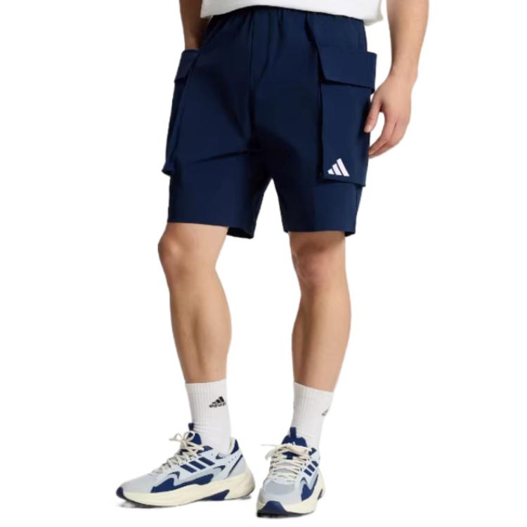 adidas Спортивный Стиль Шнуровка Однотонные Средняя Посадка Повседневные Шорты Мужские шорты KX4875