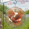 Large 3D Butterfly Wind Spinner Metal Garden Decor Outdoor Yard Art Kinetic Wind Catcher Durable Decorative Gift for Patio Balcony