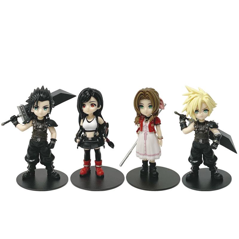 Anime Final Fantasy Aerith Zack Fair Cloud Strife Cosplay Figure Model Toy PVC Collection Model Decor Gift