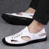 Genuine Leather Casual Shoes for Mens Comfort Korean Version Men Sandals 2024 Summer Outdoor Walking Sneakers Breathable Sandals