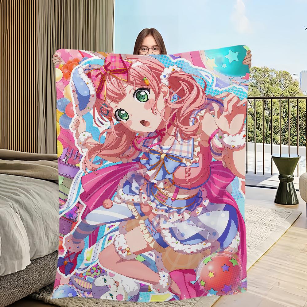 B-BanG Dream Girls Band Party Уэхара Химари Фланелевое теплое мягкое плюшевое одеяло диван гостиная дом спальня дорожный подарок дом