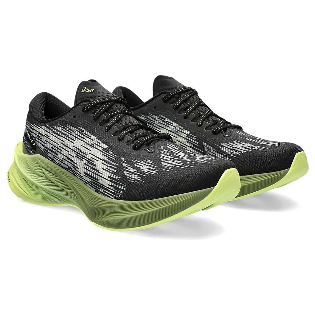 Asics Мужские кроссовки Novablast 3 Black Dryed Leaf Green 1011B458-005
