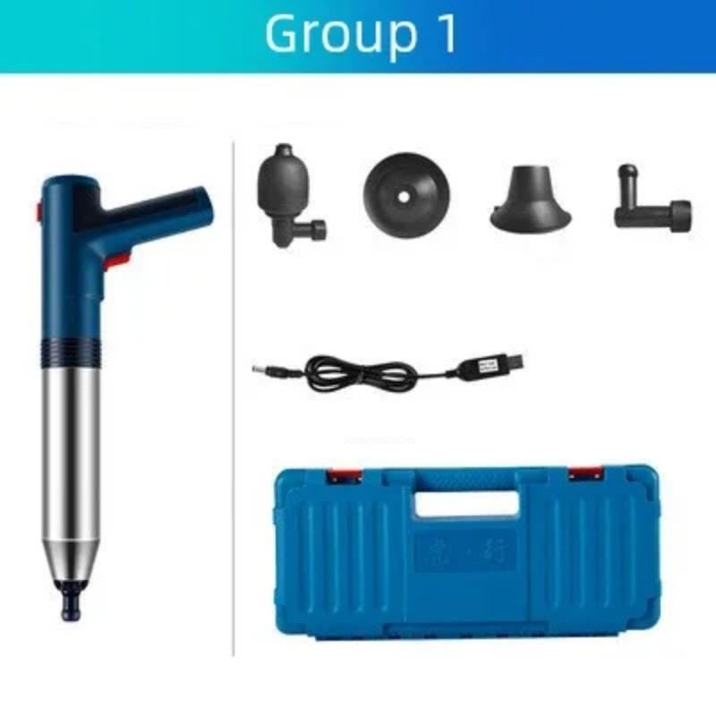 Powerful Pipe Plunger Portable Electric High-pressure Air Plunger Bathroom Shower Electric Toilet Dredge Tool