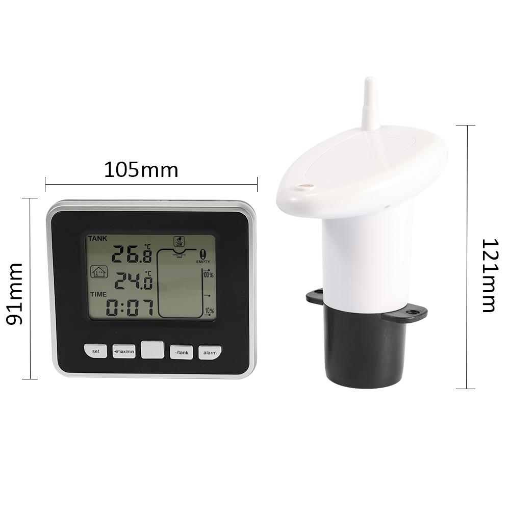 Ultrasonic Water Liquid Depth Level Meter Sensor with LCD Display