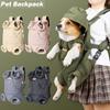 Thickened Pet Backpack Carrier Winter Warm Cat Bag Travel Comfort for Small Medium Dogs Portable Back Strap Outdoor Accessories