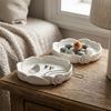 Plastic Minimalist Flower Key Dish Non-Slip Base Rose Trinket Tray  Home Decor