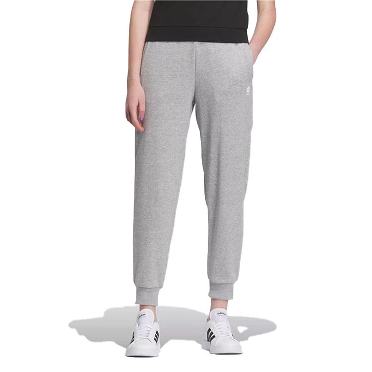 adidas Нео однотонные повседневные зауженные трикотажные спортивные брюки женские брюки серые IK2441