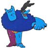 Yellow Submarine Woven Standard Chief Blue Meanie Patch