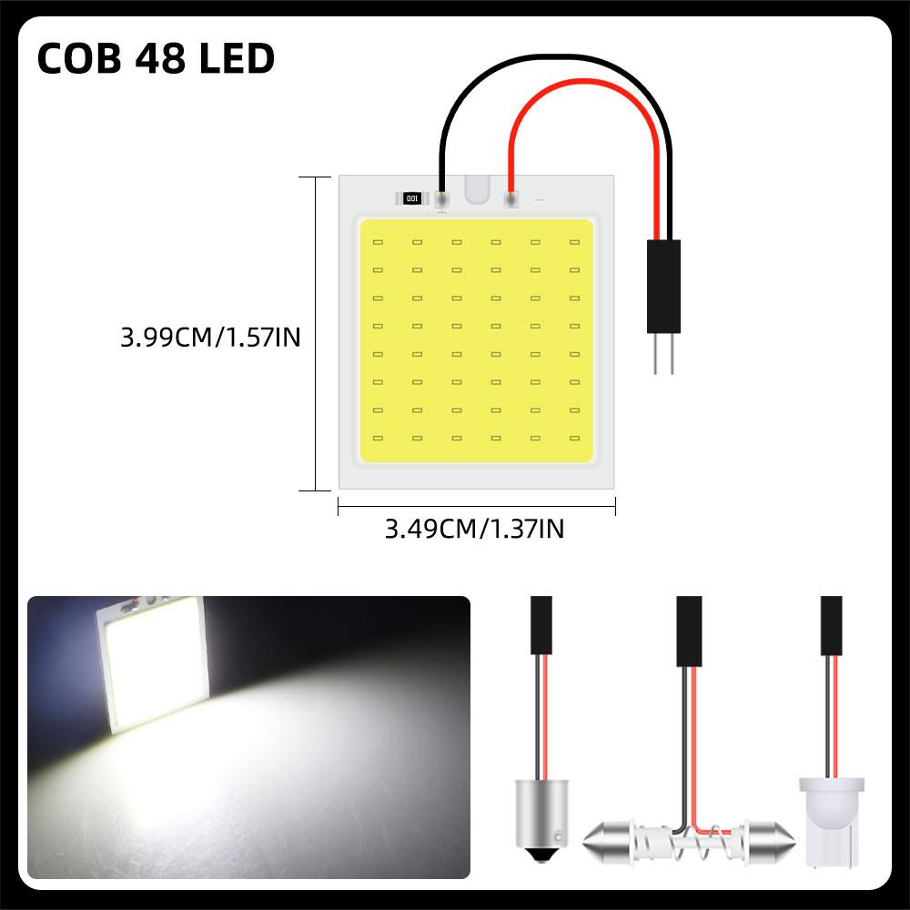 4 шт. Светодиодные лампы Festoon COB LED 31 мм 36 мм 39 мм 41 мм с цоколем T10 BA9s C5W для плафона автомобиля, салонного освещения, освещения номера автомобиля 7