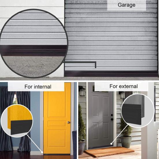 2 шт. 1 м нижняя уплотнительная лента для двери клейкая TPE под дверью подметать погода