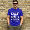 Men T-Shirt I'm Not Lazy I'm on Energy Saving Mode Creative 100% Cotton Tees Short Sleeve  T Shirts Round Neck Tops Plus Size