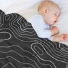 Topography Throw Blanket warm winter Fashion Sofas Stuffeds Warm Blankets
