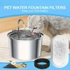 12/15PCS Activated Carbon Sponge Filters Replacement for Stainless Steel Cat Water Fountain Pet Dispenser