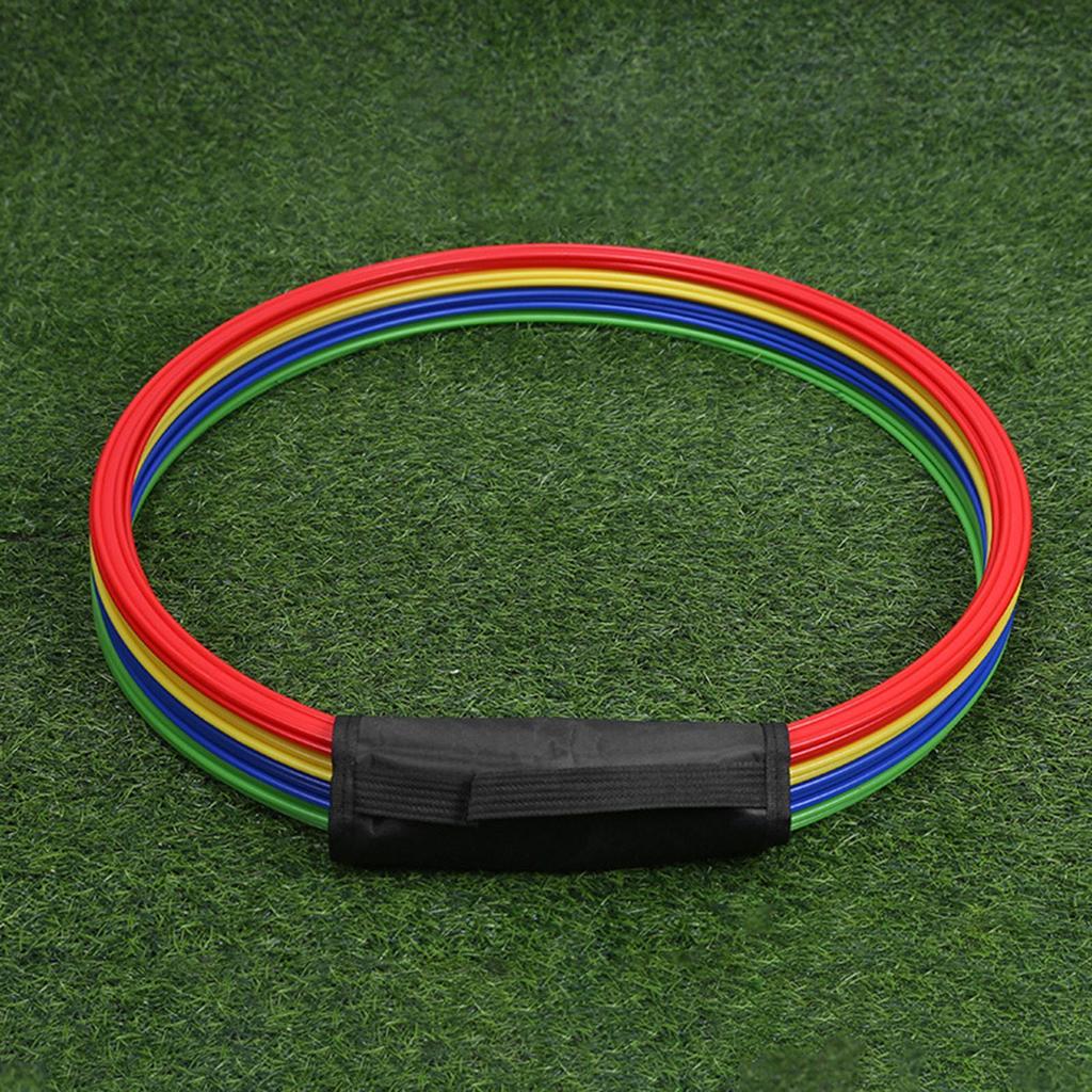 12 Pieces Agility Rings Exercise Speed Circle Multipurpose Footwork Balance Drills Jumping Hoops