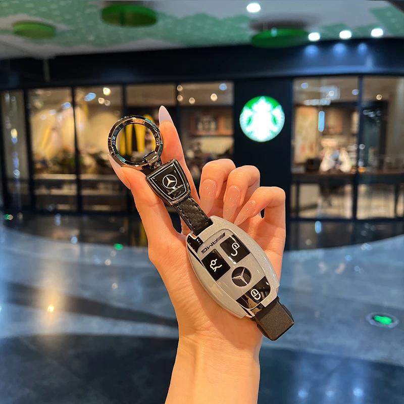 RPO5 Car Alloy Key Case Key Bag Shell Key Chain Mercedes-Benz A C E G S V Class CLA CLS GLA GLC GLE GLK Vito Sprinter SL SLK Viano ML