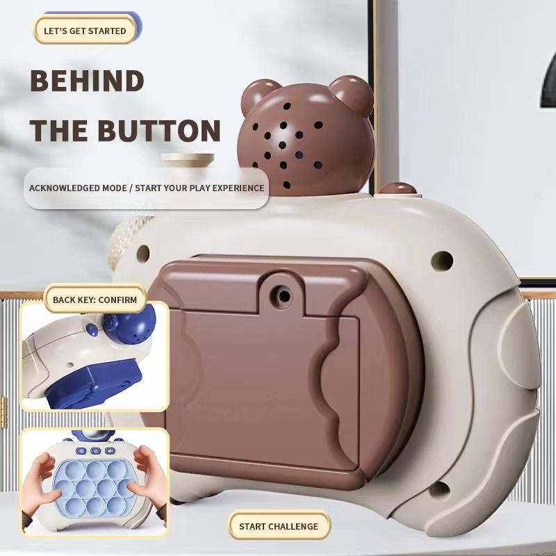 Игровая машина с быстро нажимаемыми пузырями, детская мультяшная забава, игрушки для сжимания Whac-A-Mole, сенсорные игрушки-пузыри для снятия стресса, рождественский подарок