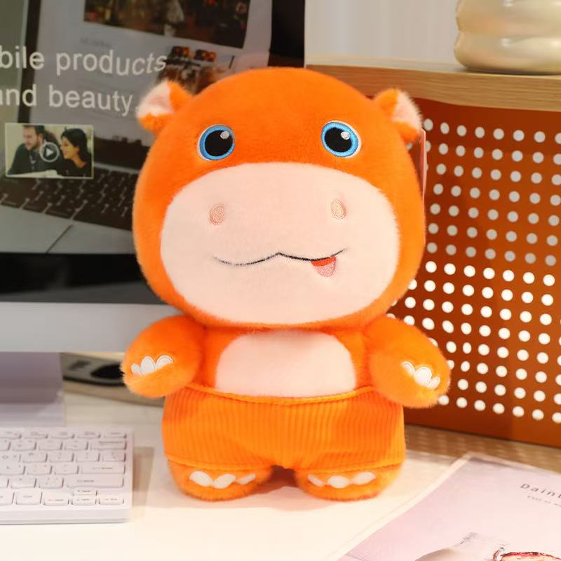 Latest Five Elements Kaiyun Hippopotamus Doll Kawaii Stuffed Plush Toy Doll Cartoon Anime Cute Children's Birthday Gift Doll