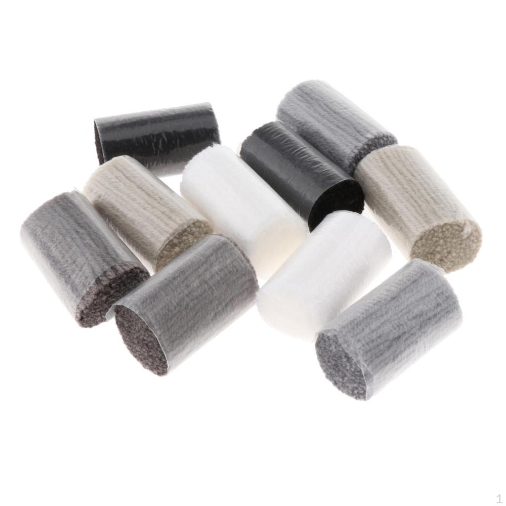 10 шт., акриловый крючок, пряжа для ковров, предварительно вырезанный швейный инструмент, комплекты отдельных цветов для вязания крючком