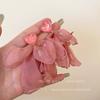 Серьги-лепестки из сетки, супер фея, мори-мода, универсальные серьги-гвоздики, милое девичье сердце, маленькие свежие серьги