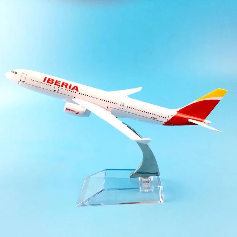 16 см Литая Металлическая Модель Самолета Boeing 737 Авиакомпании Iberia Испания Игрушки Для Детей Коллекция Дисплей