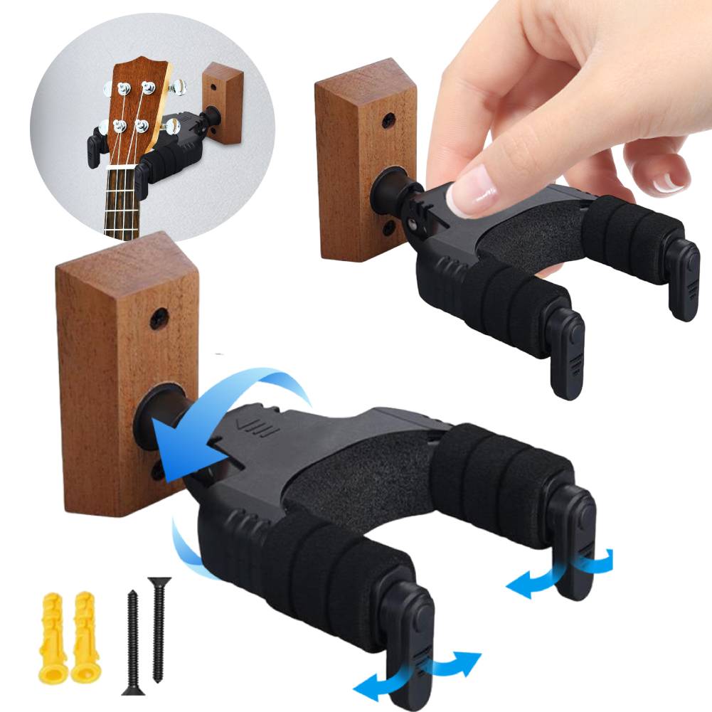 Крючок-держатель для гитары U-образной формы, настенный крючок-вешалка для гитары, универсальный пластиковый держатель для акустической, электрогитары, классической гитары, бас-гитары