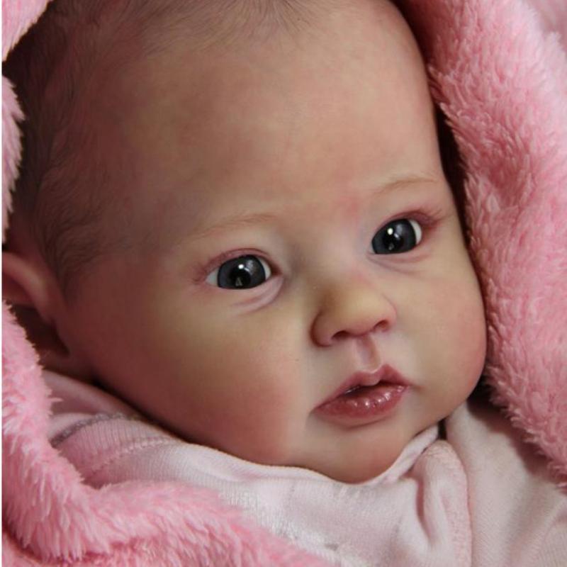 50 см силиконовая голова, тело и конечности, наборы для кукол Raven Reborn, неокрашенные детали для кукол-новорожденных, пустая незаконченная форма для кукол, аксессуары для кукол-реборн Bebe