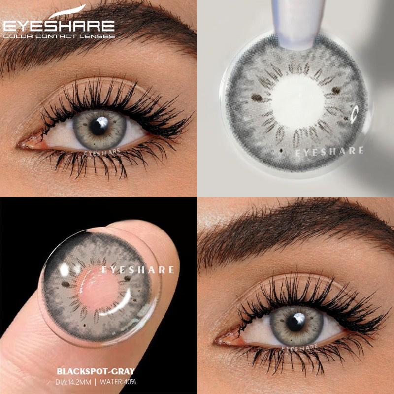 Fashion Color Contact Lenses 1 Pair Colored Contacts for Eyes Blue Eyes Lenses Yearly Gray Pupils Cosmetic Green Lenses