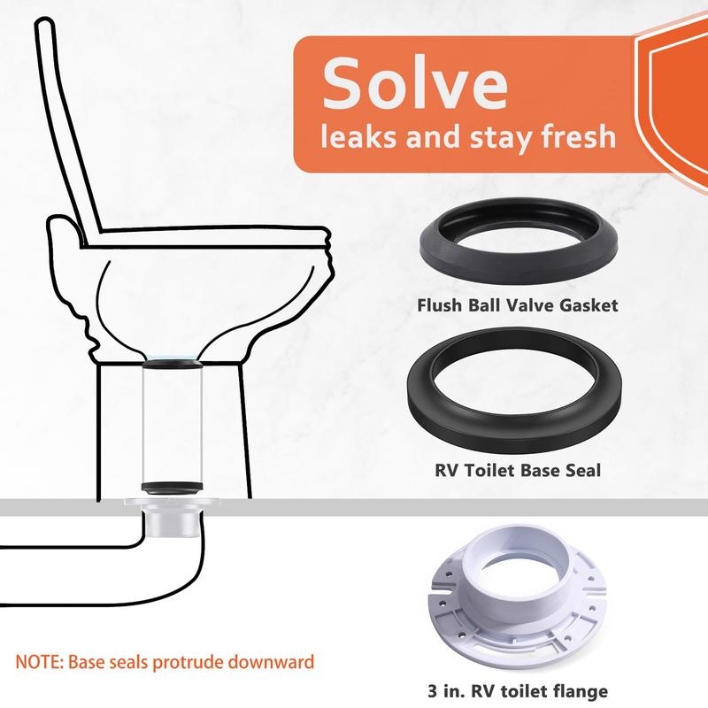 Комплект уплотнений для туалета для автофургона Комплект уплотнителей для туалета для автофургона Комплект уплотнителей для туалета для защиты от протечек для транспортных средств