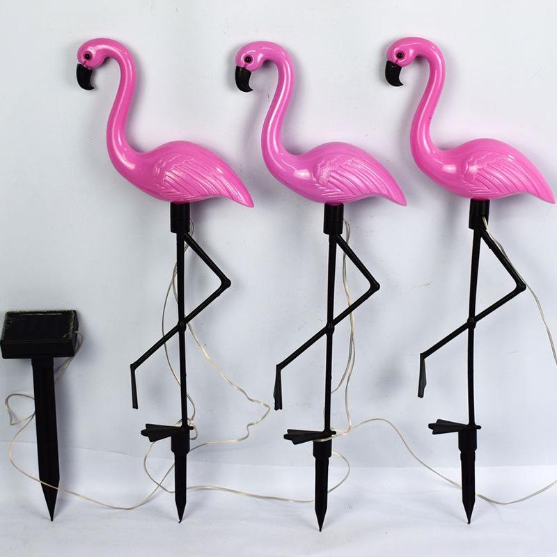 Flamingo LED Solar Garden Light: Outdoor Lawn and Courtyard Decoration