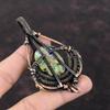 Copper Ruby Zoisite Pendant Copper Wire Wrapped Pendant Handmade Brand New Pendant Copper Wire Wrap Jewelry Gift For Mother Gemstone Pendant