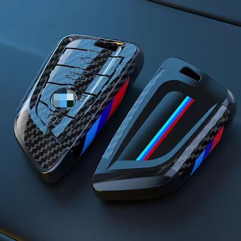 Чехол для автомобильного ключа из углеродного волокна ABS, чехол-брелок для BMW X3 X5 X6 F30 F34 F10 F20 G20 G30 G01 G02 G05 F15 F16 1 3 5 7 серии