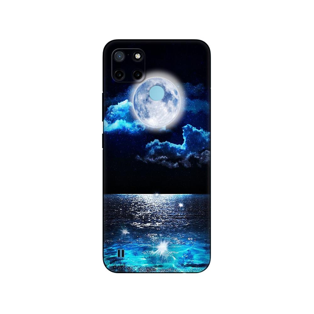 Силиконовый чехол для Realme C21Y C25Y, задняя крышка для телефона OPPO Realme C21Y C25Y, 4G, мягкий чехол RMX3261, черный чехол из ТПУ 6,5 дюйма