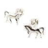 [M8703] - Silver 'Horses' Earrings