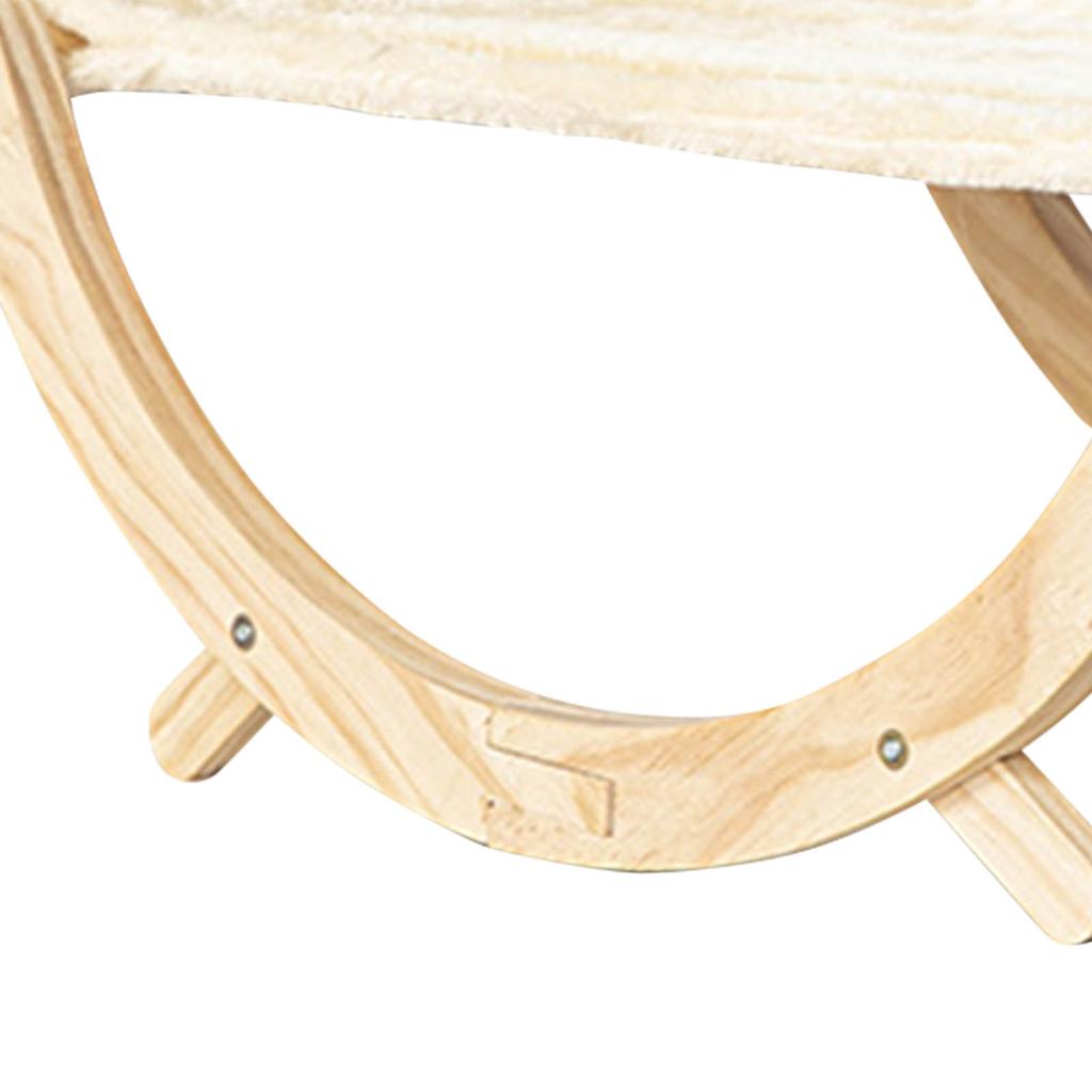 Деревянный гамак для кошек Деревянная кровать-качели для кошек Складная съемная кровать для домашних животных для кошек собак питомцев Плюшевый