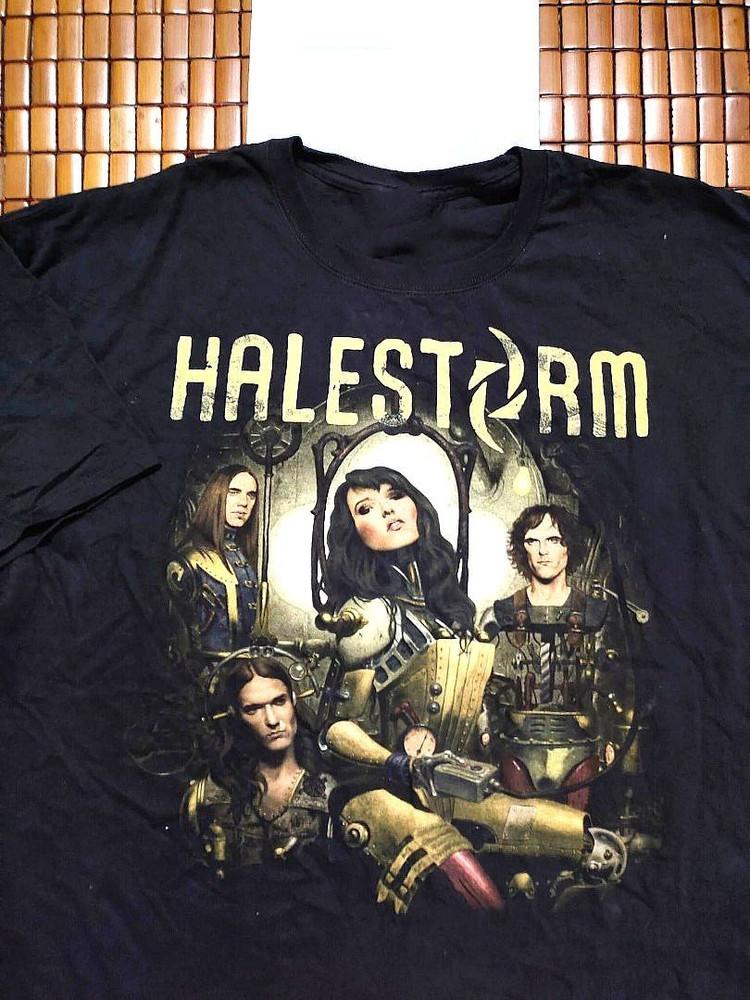 Halestorm Band Gift For Fans Black T-Shirt Cotton All Size JJ09 Unisex T-Shirt