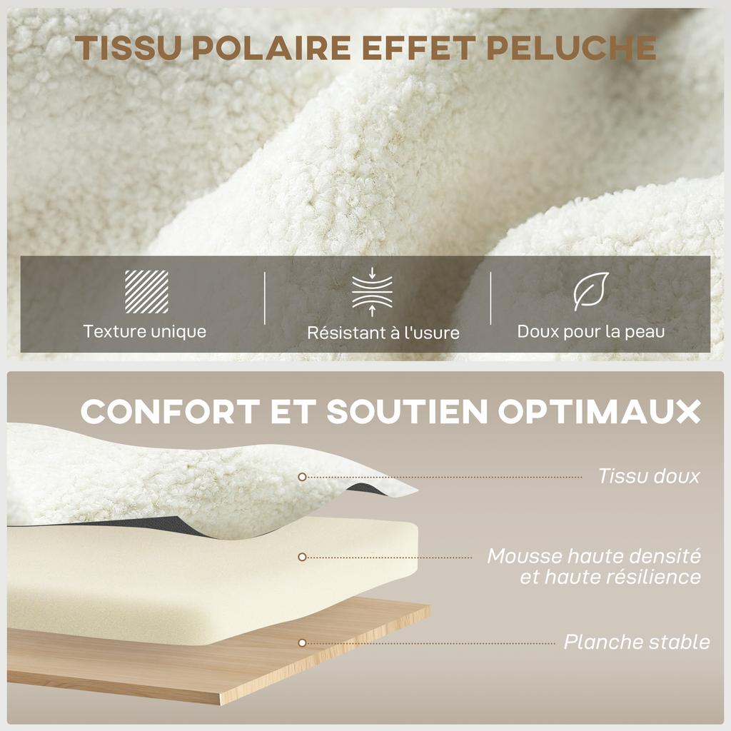 Convertible Armchair, 1-Seater, Armchair-Bed, Hidden Storage, 72 x 85.5 x 91 cm, Cream
