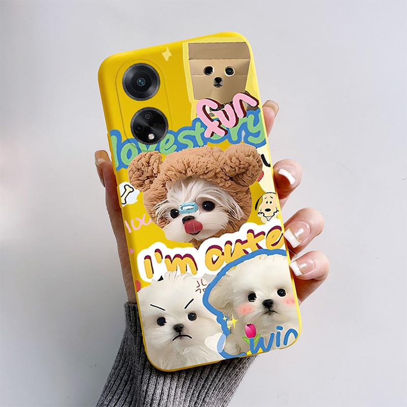Чехол для OPPO A98 5G 2023 Милый Кот Мультяшная Собака Забавный Силиконовый Мягкий Задний Чехол для OPPO F23 CPH2527 OPPOA98 CPH2529 A1 5G Coque