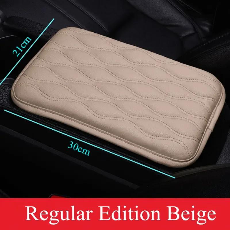 Waterproof PU Leather Car Armrest Mat Universal Interior Auto Armrests Storage Box Cover Pad Dust-proof Armrest Protector