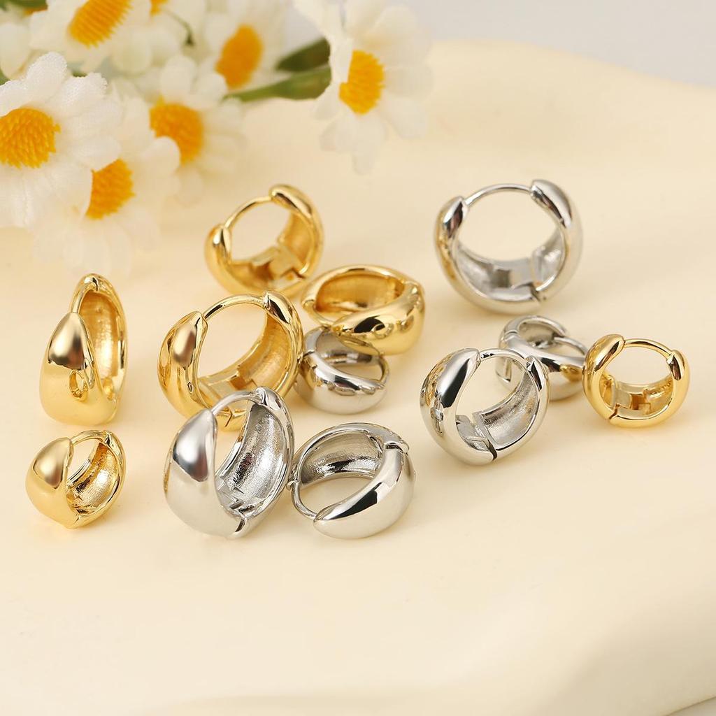 Chic C-Shaped Fashion Ear Clips: Versatile, High-End Luxury Jewelry