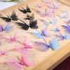 50Pcs Double Layer Butterfly Appliques Translucent Clothes Sewing Patch Garment Design Materials