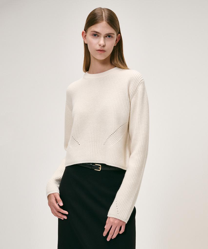 KEI CURRENT Fisherman Sweater_Ivory