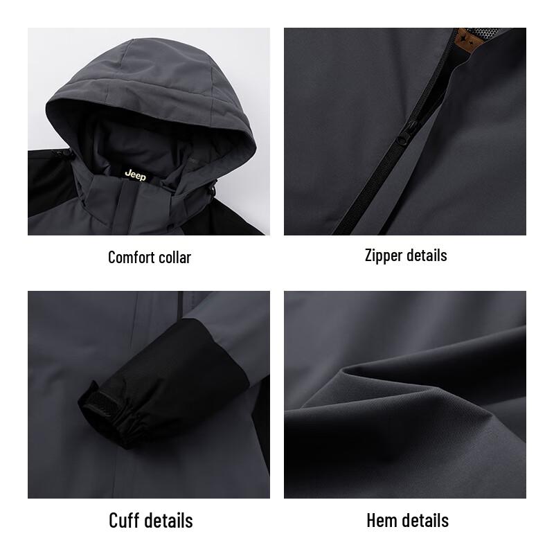 Jeep Мужская повседневная зимняя куртка с утеплителем