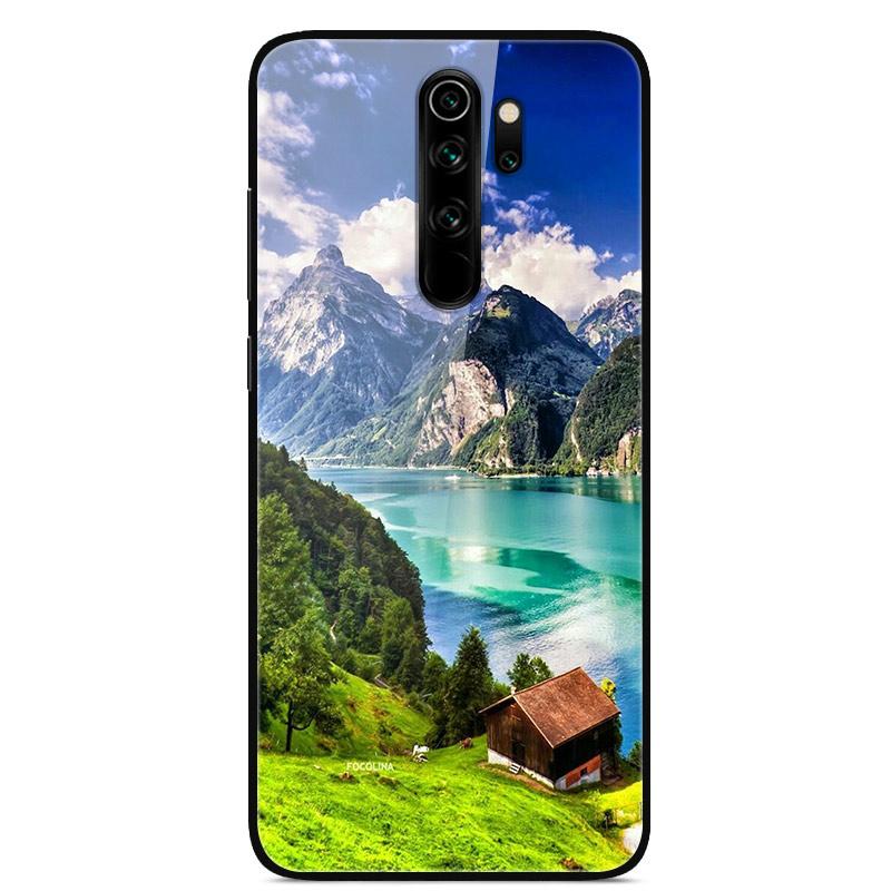 Для Xiaomi Redmi Note 8 Pro Чехол Закаленное Стекло Модный Милый Чехол для Телефона для Redmi Note 8 8T Note8 8Pro Задняя Крышка Funda Coque