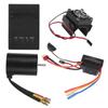 3650 4500KV Brushless Motor 60A ESC Programming Card Heat Sink Combo Set for 18 110 RC Car