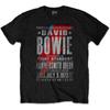 Черная футболка унисекс приталенного кроя David Bowie Hammersmith Odeon