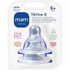 Tétine MAM Silicone Débit X Ultra Rapide - Lot De 2