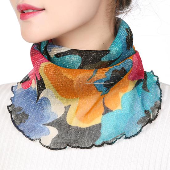 Scarf Shiner Sun Protection Tulle Lightweight Summer Protection Scarf for Travel
