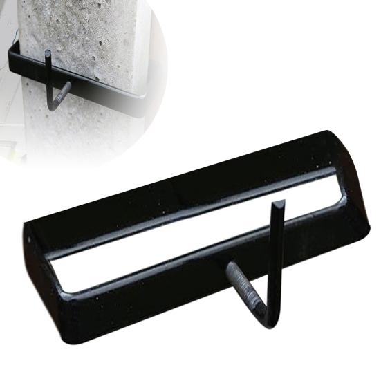 1 комплект зажимов для бетонных колонн для 4-дюймового столба, прочные, без деформации, простая установка, без сверления, подвешивание мешков для выращивания растений, порошковое покрытие поверхности бетона